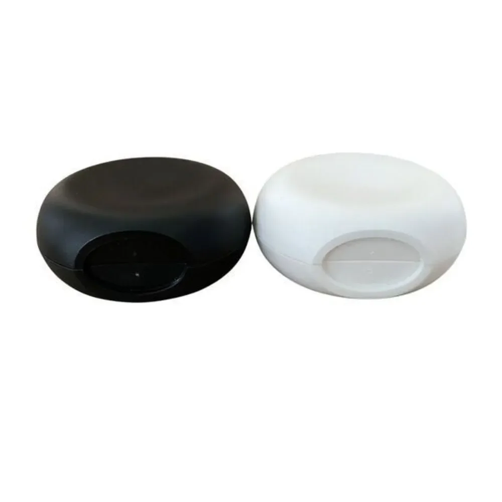 Tupperware Salt and Pepper Shaker Set Black White Small Travel Camping